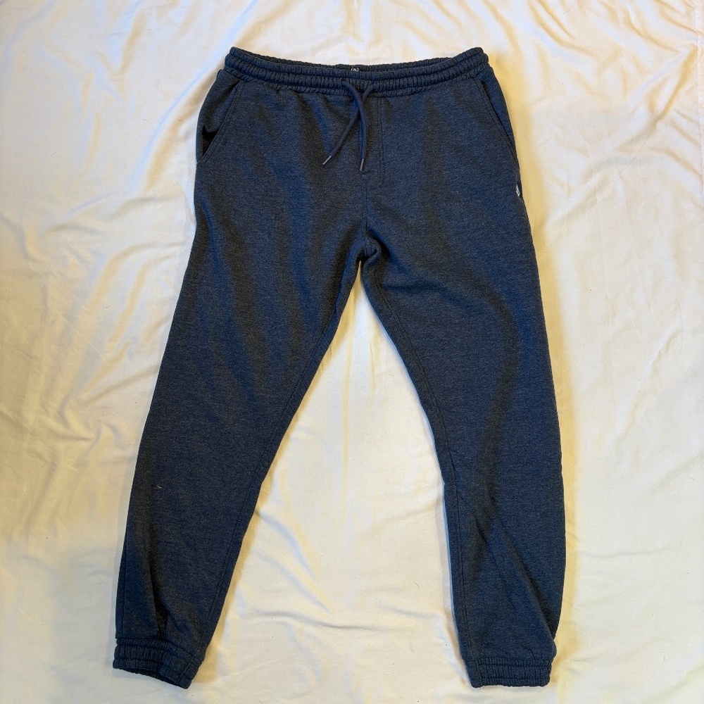 Men’s Volcom Sweatpants Joggers Blue Size M Elastic Waist Drawstring